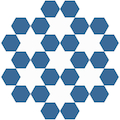 Figure: the 'Seven Stars' badge when on a white field